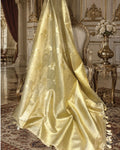 Golden Colour Rekha Tissue Silk Saree