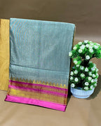 Grey Colour Irkal/Ilkal Cotton Saree