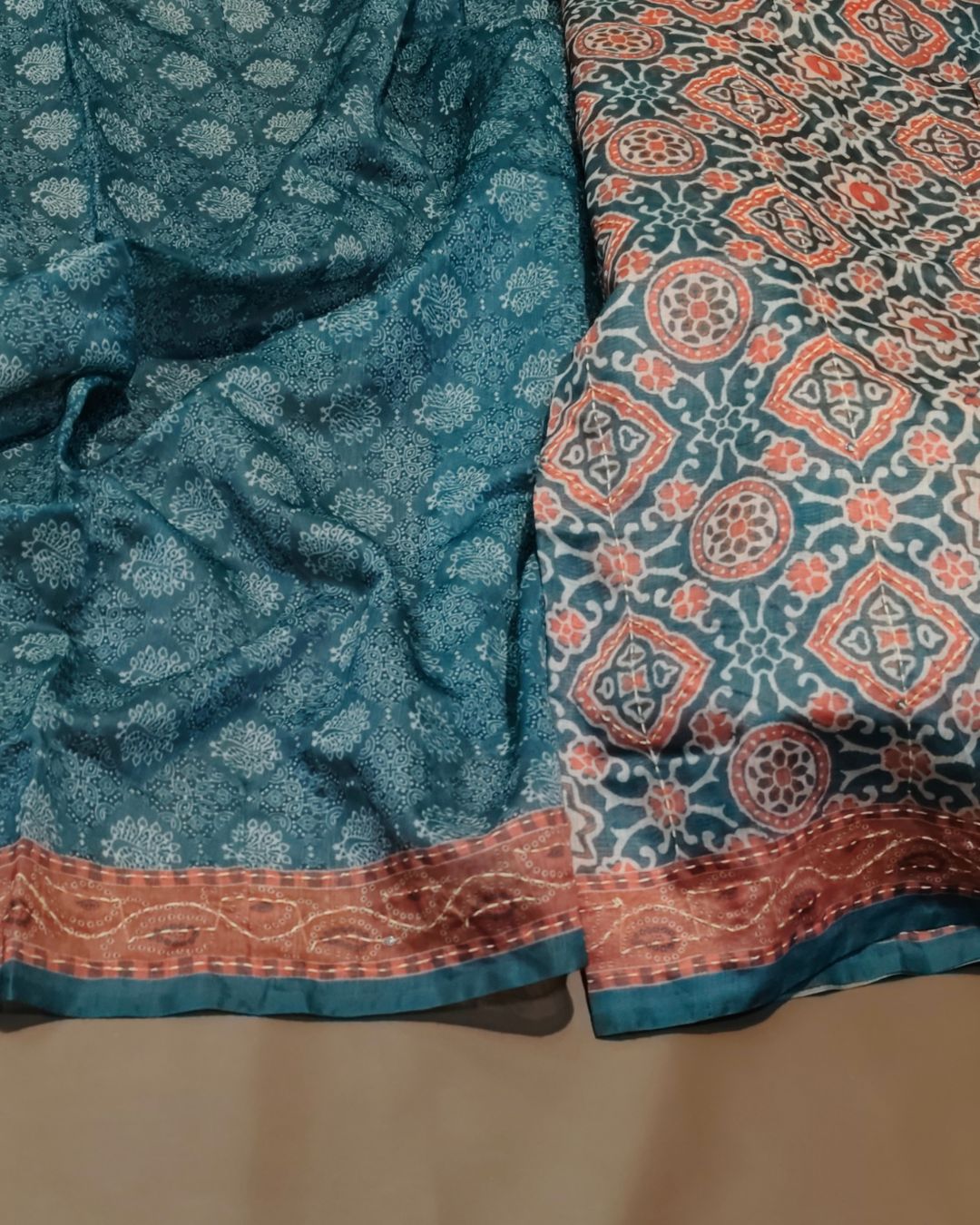 Sky Blue Colour Soft Cotton Saree