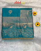 Chintamani Colour Soft Satin Silk Saree With Moti Border