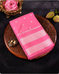 Peach Pink Colour Soft Peshwai Saree