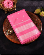 Peach Pink Colour Soft Peshwai Saree