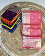 Peach Pink Colour Silk Paithani Saree