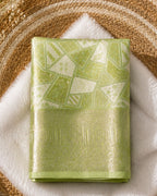 Pastel Green Colour Semi Silk Zari Saree