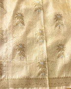 Golden Colour Rekha Tissue Silk Saree