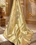 Golden Colour Rekha Tissue Silk Saree