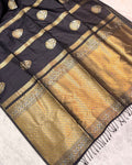 Black Colour Soft South Silk Saree