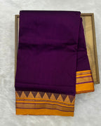Magenta Colour Irkal/Ilkal Cotton Saree
