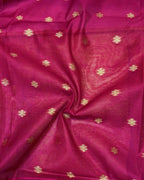 Pink Colour Cotton Jamdani Saree with Sequin Work