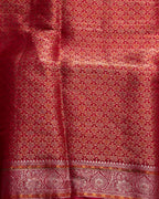 Cherry Pink Colour Shimmer Georgette Saree With Swarovski Work
