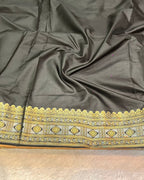Black Colour Soft South Silk Saree