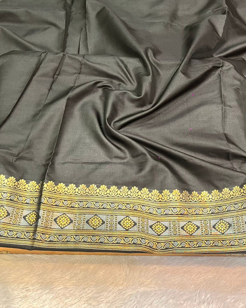 Black Colour Soft South Silk Saree