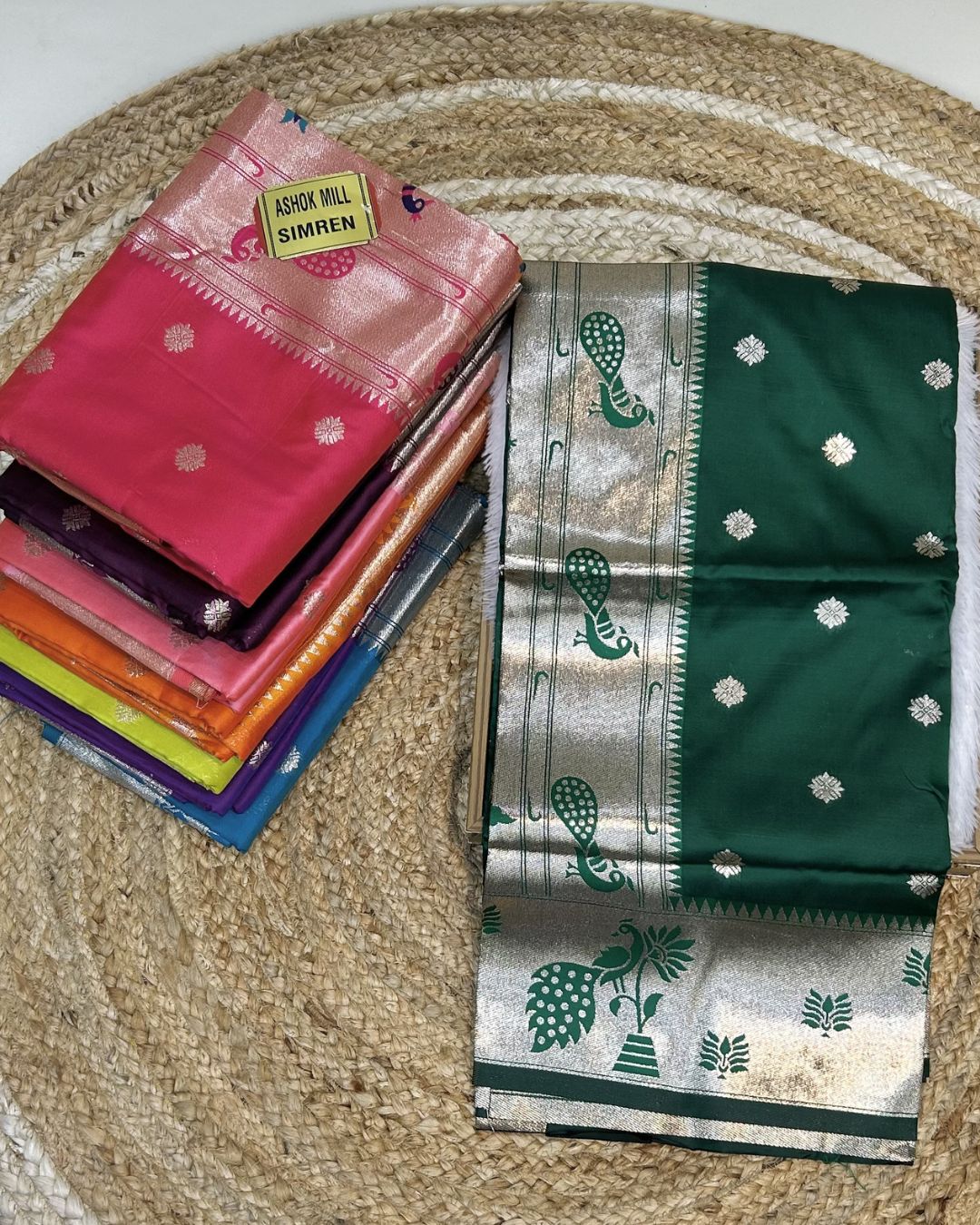 Green Colour Silk Paithani Saree
