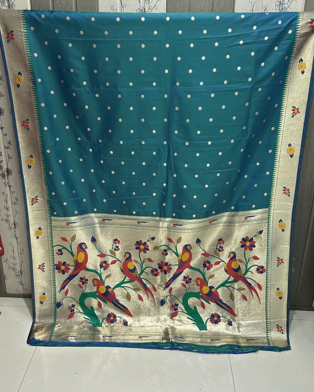 Morpankhi Colour Bamboo Paithani Saree M 15237