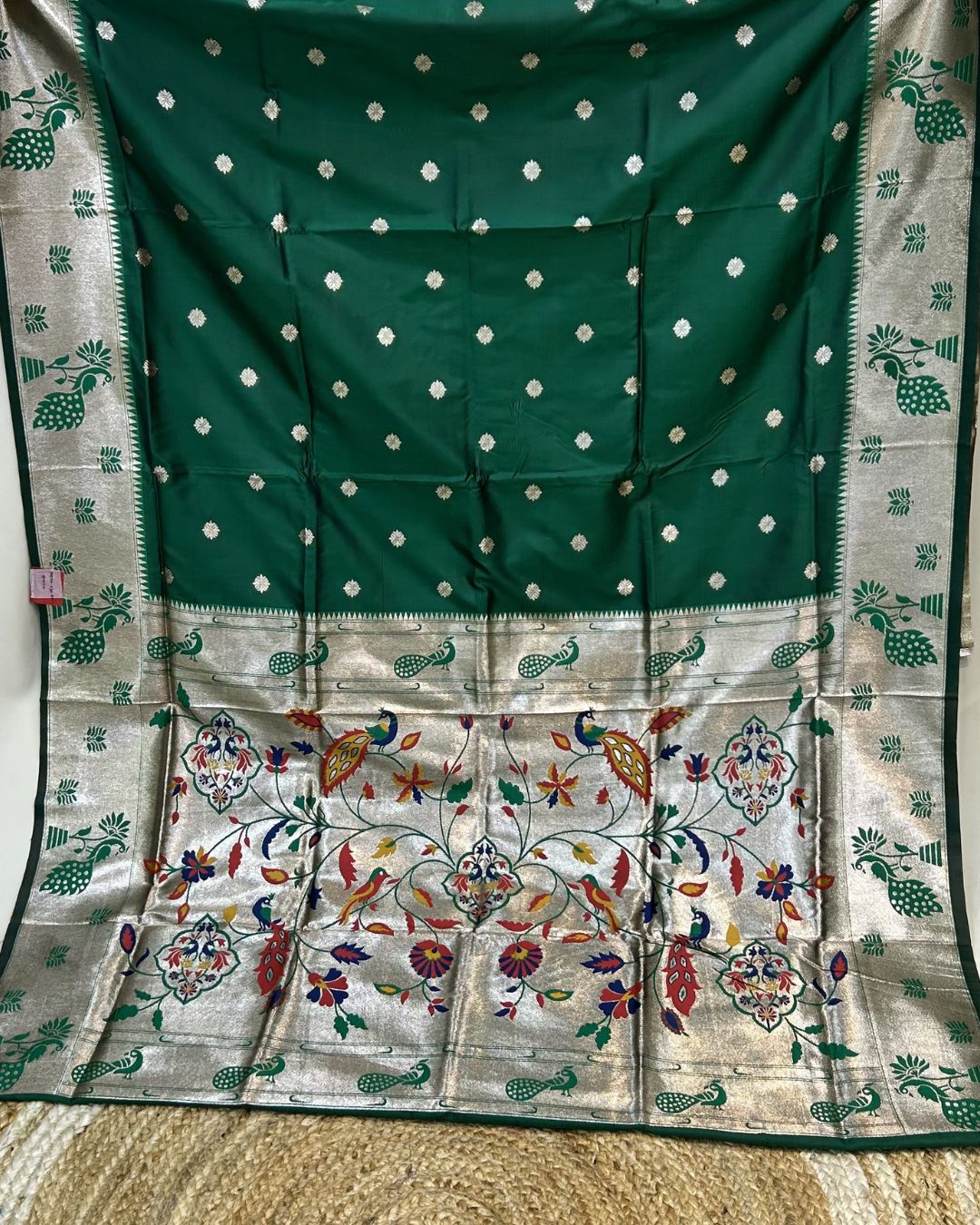 Green Colour Silk Paithani Saree