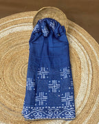 Indigo Colour Batik Cotton Saree