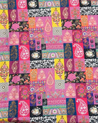 0ld Gold Colour Digital Patchwork Printed Saree
