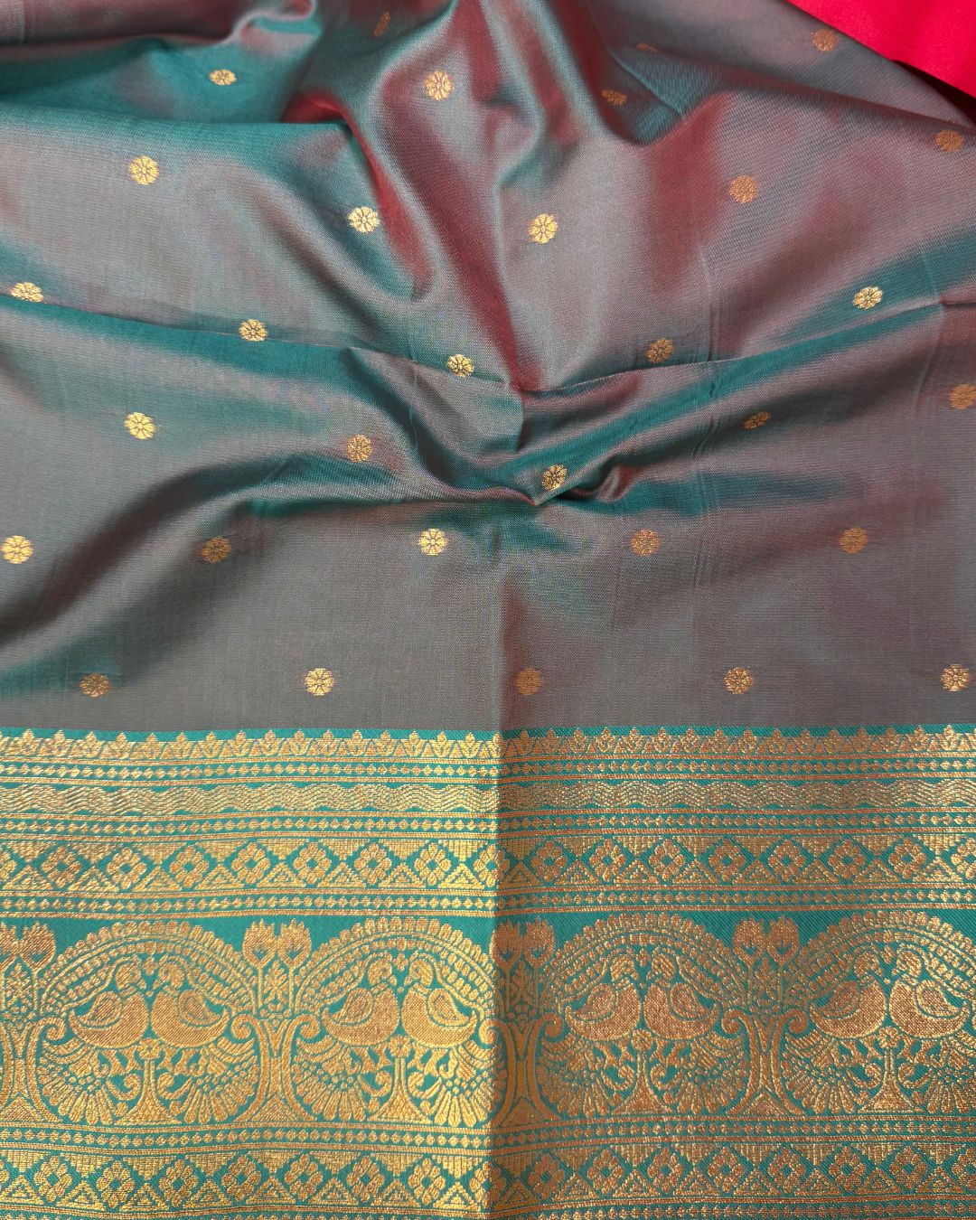 Pink Colour Semi Silk Contrast Border Zari Saree