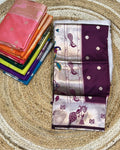 Wine Colour Silk Paithani Saree