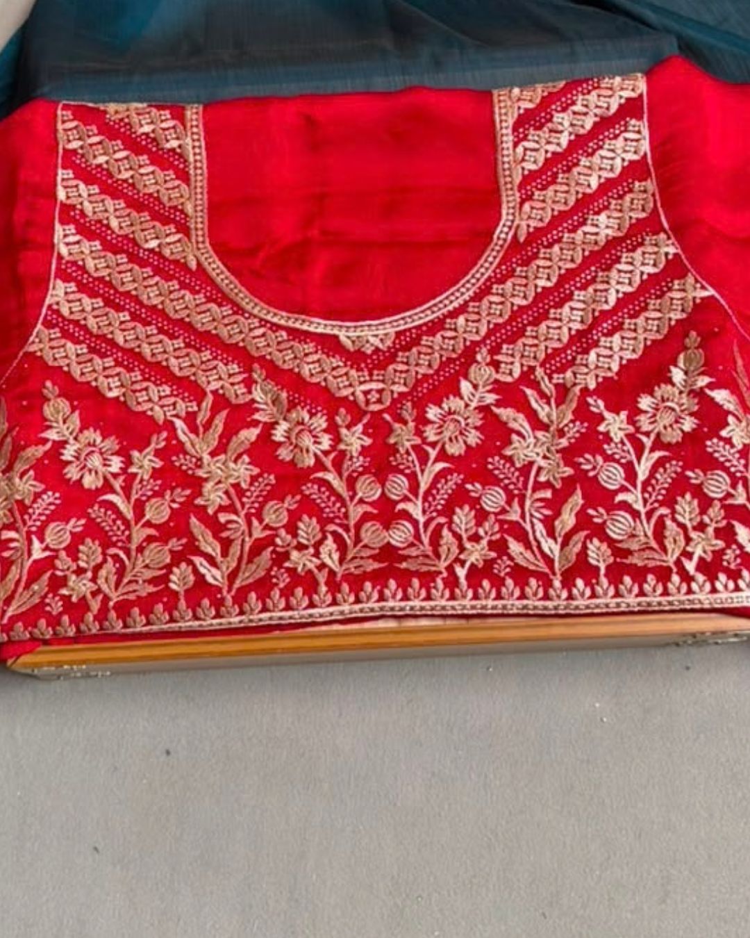 Peacock Green Colour Art Silk Work Saree with Contrast Blouse