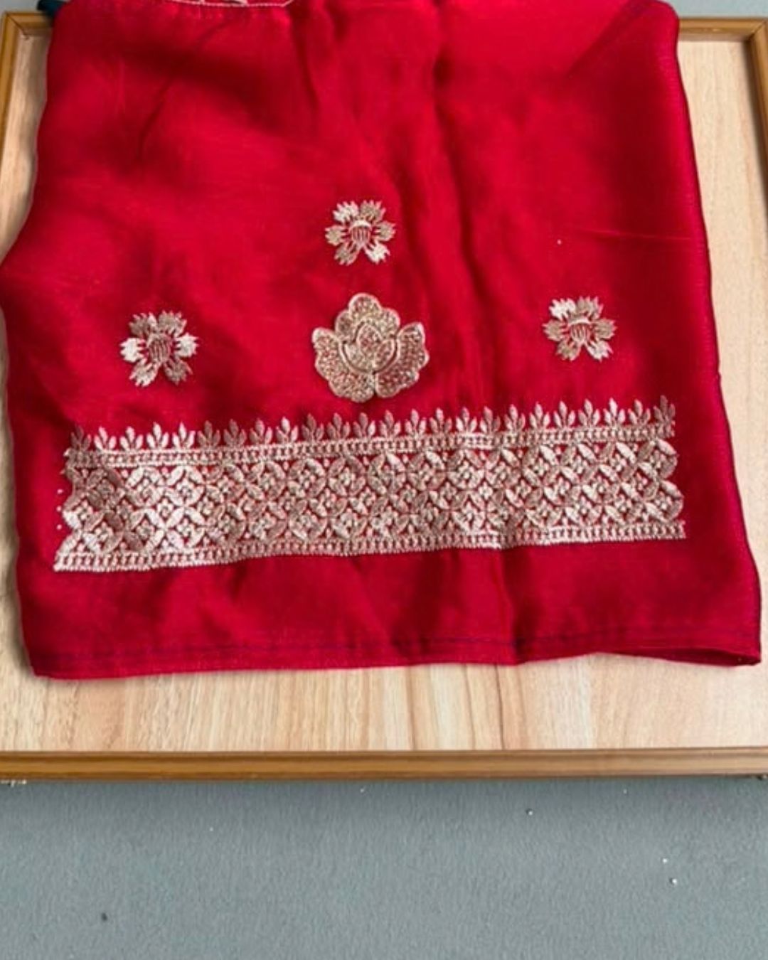 Peacock Green Colour Art Silk Work Saree with Contrast Blouse