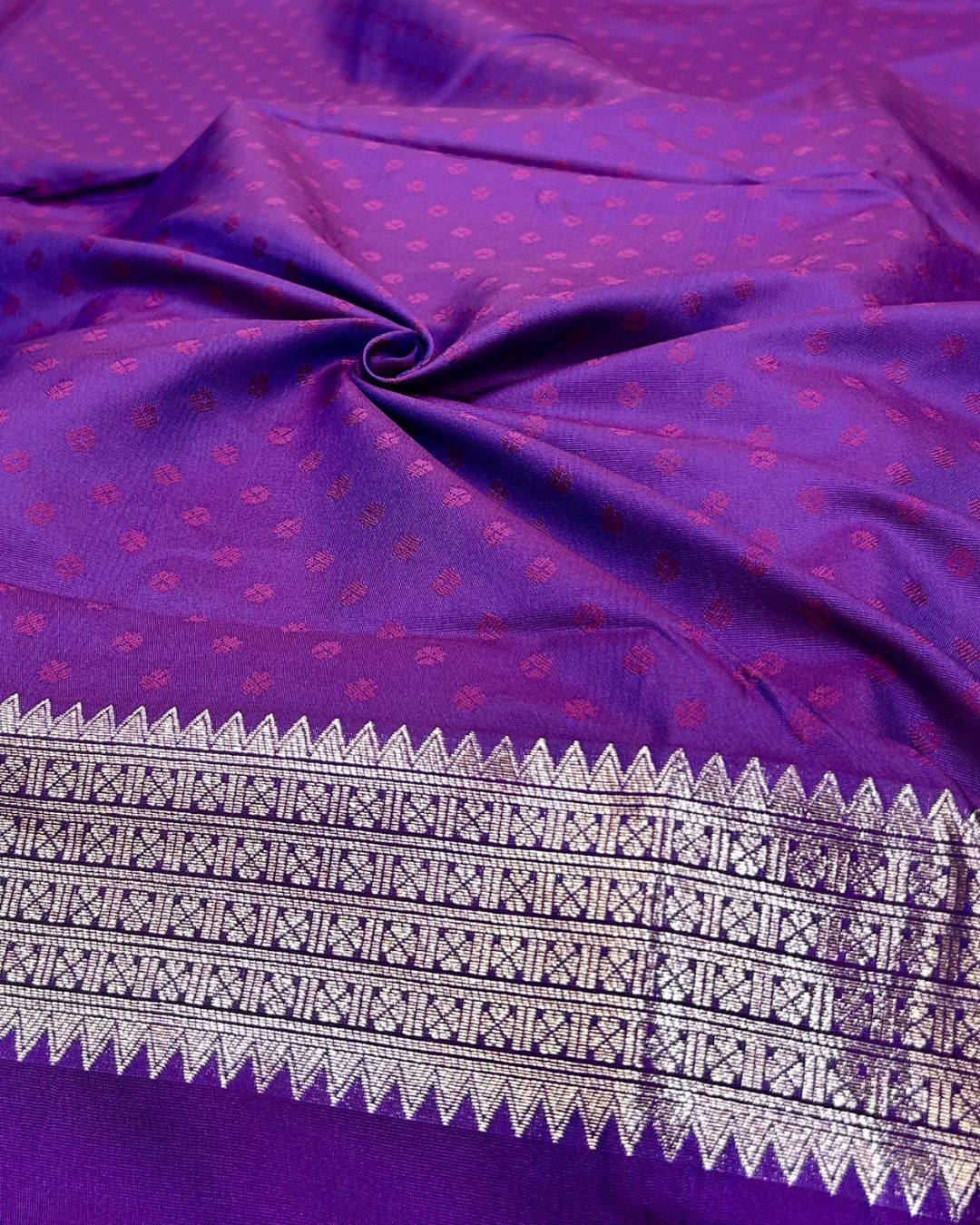 Violet Colour Soft Peshwai Saree