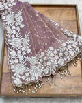 Onion Pink Colour Shimmer Fandy Saree