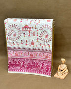 Off White Colour Cotton Warli Design Saree