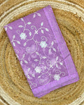 Light Lavender Colour Twill Net Sequin Work Saree