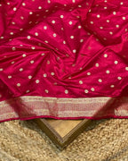 Yellow Colour Soft Satin Silk Saree with Contrast Blouse Piece