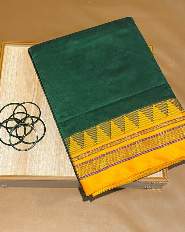 Green Colour Irkal/Ilkal Cotton Saree
