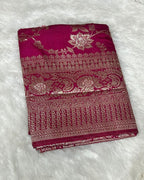 Pink Colour Dola Silk Saree
