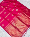 Dark Pink Colour Soft South Silk Saree
