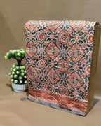 Grey Colour Soft Cotton Saree