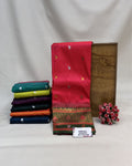 Deep Pink Colour Silk Paithani Saree with Contrast Blouse