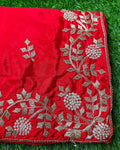 Red Colour HO Art Silk  Saree with Katdana Work