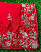 Red Colour HO Art Silk  Saree with Katdana Work