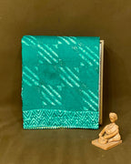 Rama Green Colour Batik Cotton Saree