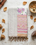 Off White Colour Digital Printed Cotton Saree