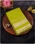 Parrot Green Colour Soft Peshwai Saree