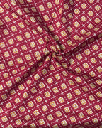 Mustard Yellow  Colour Ajrakh Print Mirror work Saree