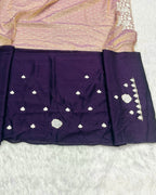 Onion Pink Colour Shimmer Fandy Saree