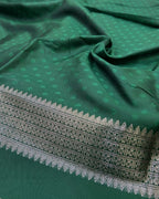 Green Colour Soft Peshwai Saree