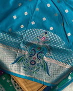 Blue Colour Paithani Saree