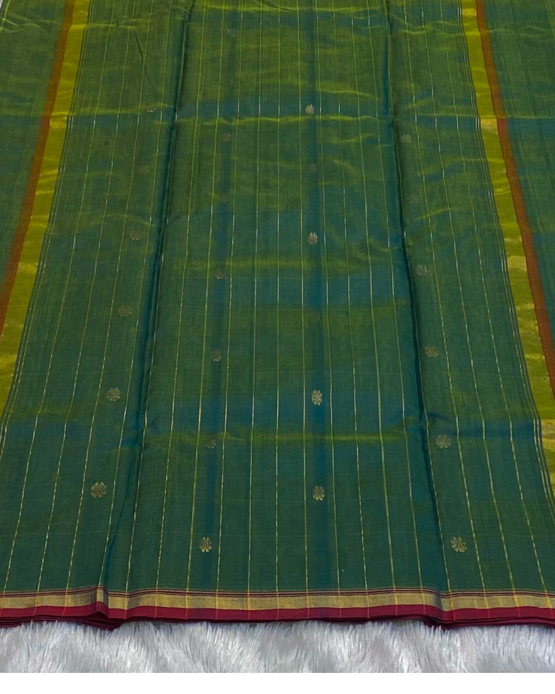Morpankhi Colour Handloom Chanderi Saree