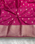 Pink Colour Dola Silk Saree