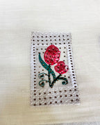 White Colour Linen Cotton Saree
