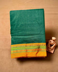 Mehendi Green Colour Irkal/Ilkal Cotton Saree