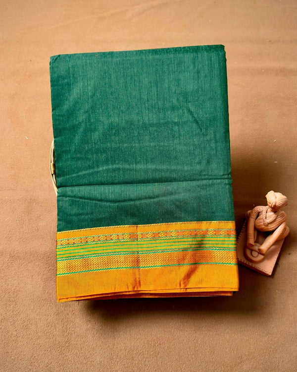 Mehendi Green Colour Irkal/Ilkal Cotton Saree