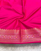 Dark Pink Colour Soft South Silk Saree